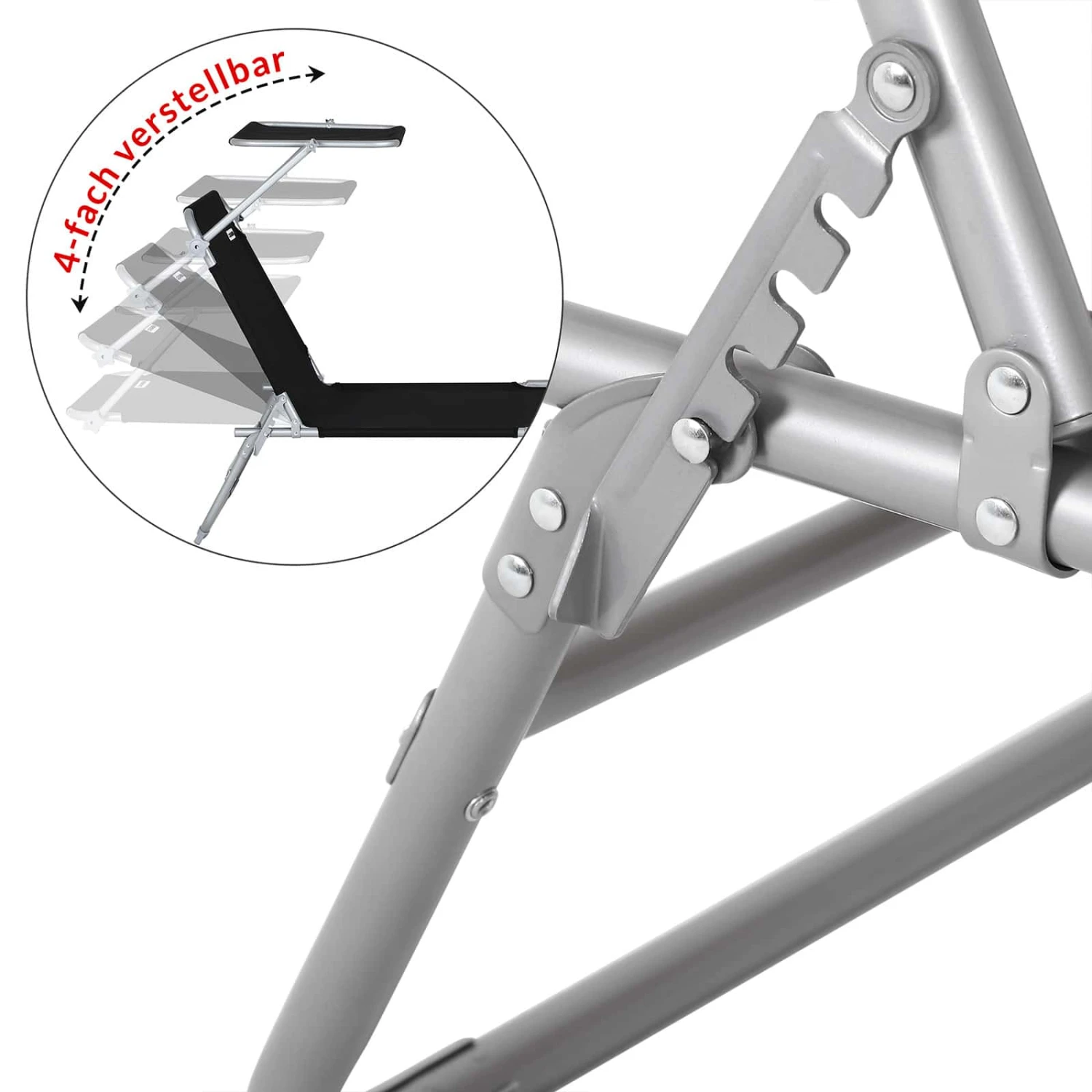 Sonnenliege Hawaii 2er-Set Anthrazit Alu 195x60x30cm 3 Sonnenliege Hawaii 2er-Set Anthrazit Alu 195x60x30cm – Bild 3