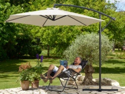 Ampelschirm Creme Alu Ø330cm UV-Schutz 50+ + Abdeckung -GartenMeister Verkäufe 67af48e3900e285b3c6410207974c119 de 102498d 14 1