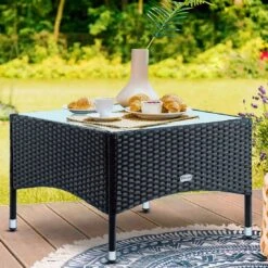 Polyrattan Beistelltisch Schwarz 58x58x42cm -GartenMeister Verkäufe 6b70586d845ce1e8019fd7b90ec3259f de 102762d 5 1 3