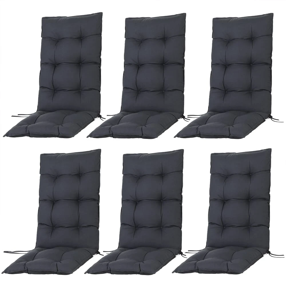 Sitzkissen 6er-Set Cozy Vanamo Anthrazit 129x53x10cm 6 Sitzkissen 6er-Set Cozy Vanamo Anthrazit 129x53x10cm – Bild 6