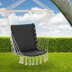 Hängestuhl Grau 55x100cm Mit Fransen -GartenMeister Verkäufe 6bb8bb264ac31256f1d51dd1e6a24e22 de 107499d 6 1