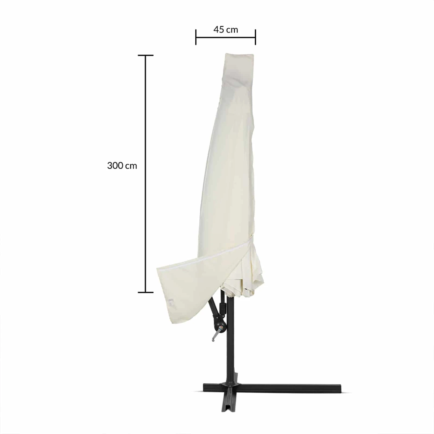 Abdeckung Ampelschirm Beige 3m Reißverschluss 9 Abdeckung Ampelschirm Beige 3m Reißverschluss – Bild 9