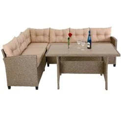 Polyrattan Ecklounge Creme/Beige Inkl. Kissen -GartenMeister Verkäufe 6fee40da03618429292a4570b22ead44 de 993325d 2 1 1