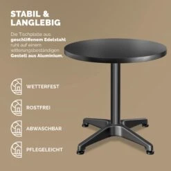 Stehtisch Schwarz Alu Ø60cm Höhenverstellbar -GartenMeister Verkäufe 7109b577cc2225511b7fd5dae4fcdece 05 109702 on dts amz high de 1 1