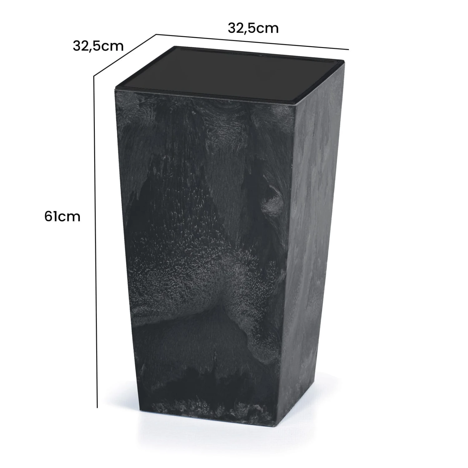 Blumentopf Betonoptik Anthrazit 49L 5 Blumentopf Betonoptik Anthrazit 49L – Bild 5