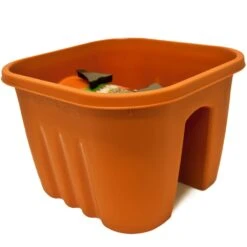 Geländerkasten Terrakotta 38x29x20cm Inkl. Klammern