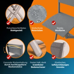 Sitzgruppe Garten 4-tlg. Grau Metall Klappbar 17 Sitzgruppe Garten 4-tlg. Grau Metall Klappbar -GartenMeister Verkäufe 76b86582876c7de398c53e92bb9fb1c6 05 109686 on dts amz high de 1