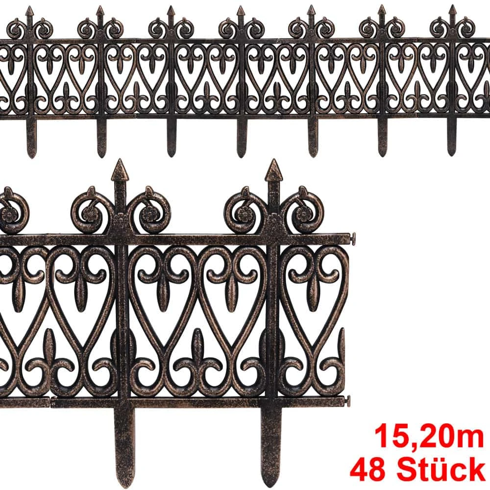 Beeteinfassung 8er-Set Messingoptik 15,20m 2 Beeteinfassung 8er-Set Messingoptik 15,20m – Bild 2
