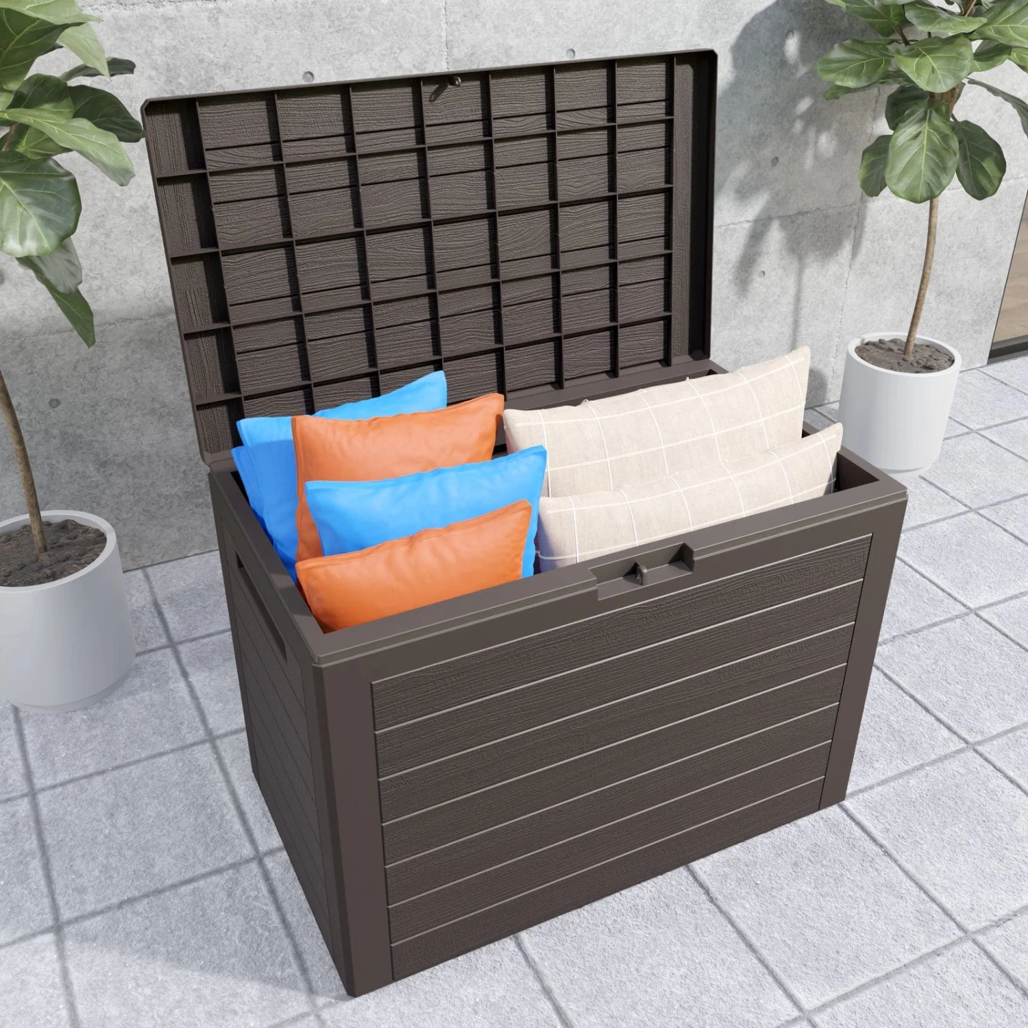 Auflagenbox Lille Braun 190L 3 Auflagenbox Lille Braun 190L – Bild 3