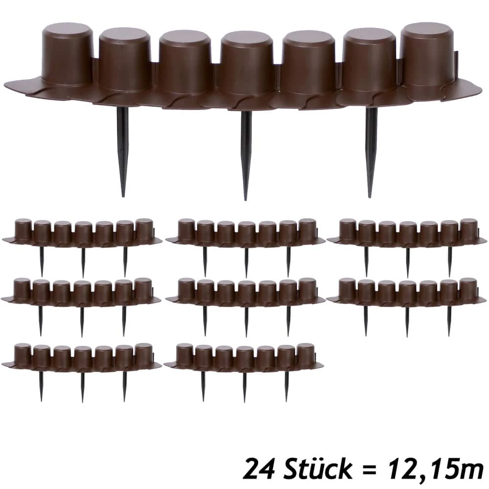 Beeteinfassung 3er-Set Braun 12,15m 3 Beeteinfassung 3er-Set Braun 12,15m – Bild 3