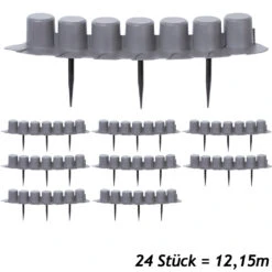 Beeteinfassung 3er-Set Grau 12,15m 6 Beeteinfassung 3er-Set Grau 12,15m -GartenMeister Verkäufe 8012f2d970102877e7172838a0ccb913 a de 994472g 1