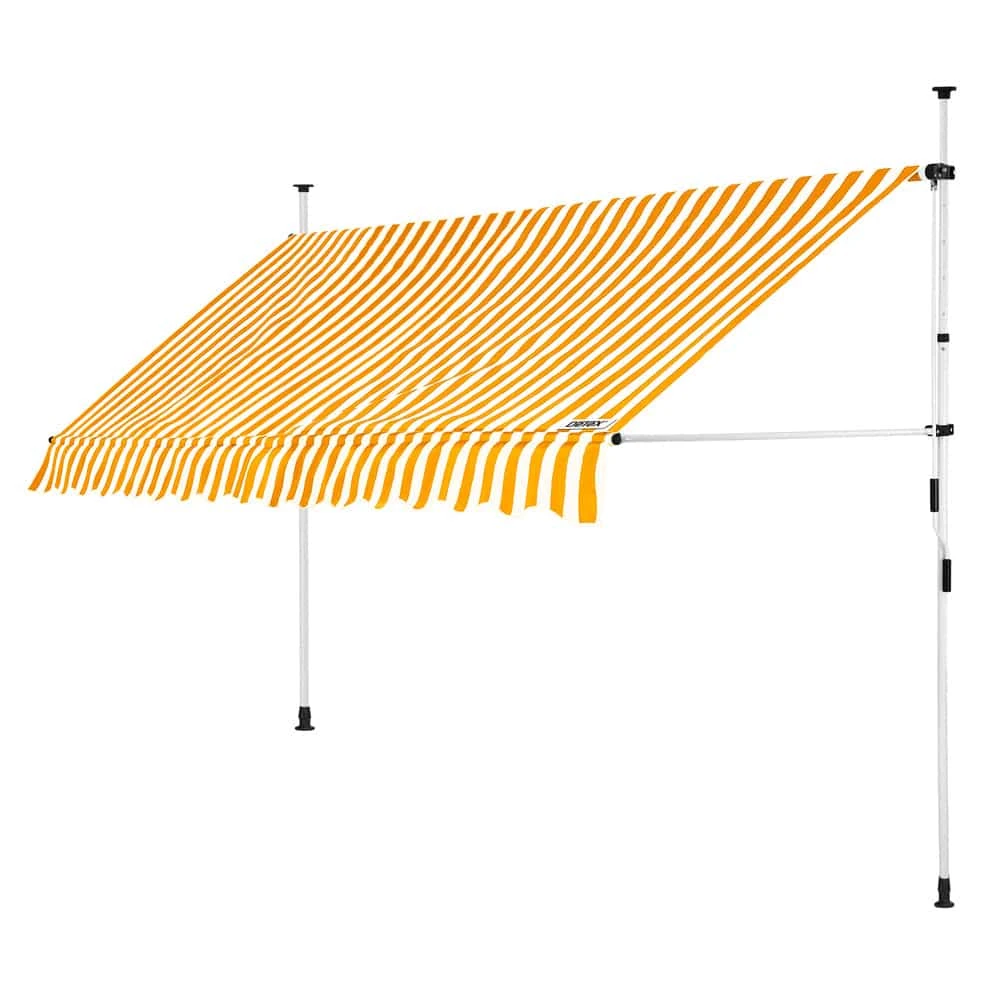 Klemmmarkise Gelb/Weiß 350cm 1 Klemmmarkise Gelb/Weiß 350cm