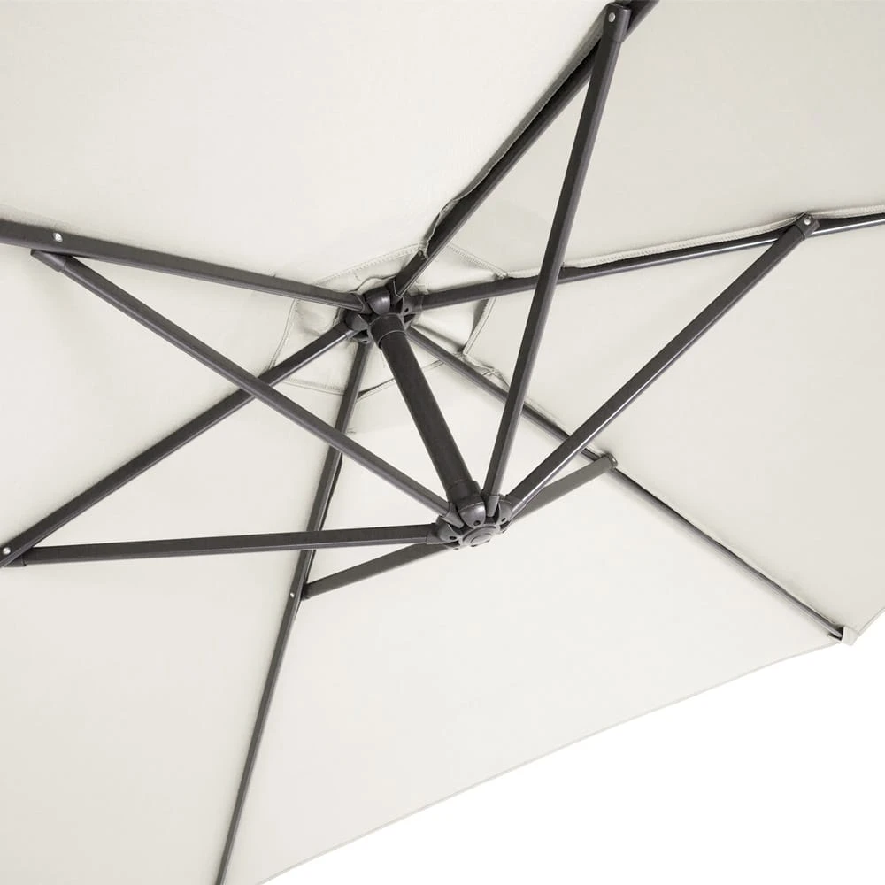 Ampelschirm Beige Alu Ø330cm Inkl. Sonnenschirmhülle 7 Ampelschirm Beige Alu Ø330cm Inkl. Sonnenschirmhülle – Bild 7