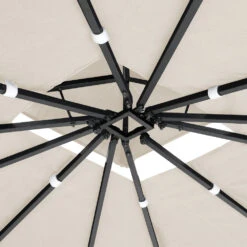 Polyrattan Pavillon Schwarz/Creme 3x3m -GartenMeister Verkäufe 83af6a0574d8bf05dd909fb5870d3311 de 992856d 8 1