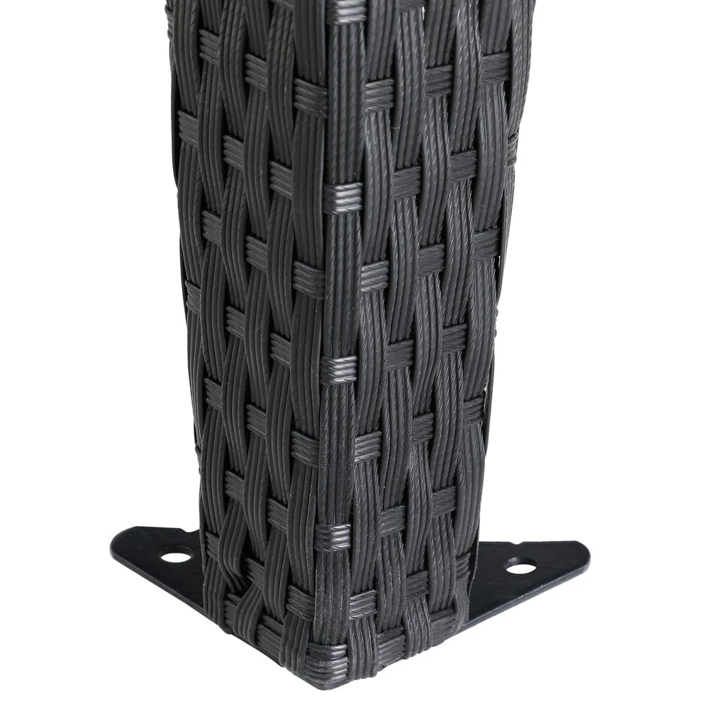 Polyrattan Pavillon Schwarz/Creme 3x4m 9 Polyrattan Pavillon Schwarz/Creme 3x4m – Bild 9