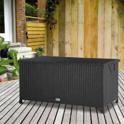 Polyrattan Auflagenbox Schwarz 122x56x61cm Griffe -GartenMeister Verkäufe 866bab6ab5fbc4f3a4cbce1fd09dd5da de 102318d 6 1