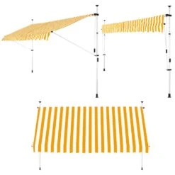 Klemmmarkise Gelb/Weiß 400cm -GartenMeister Verkäufe 86d83b4af28f531a7ad8b0aa07a20743 de 108293d 3 1
