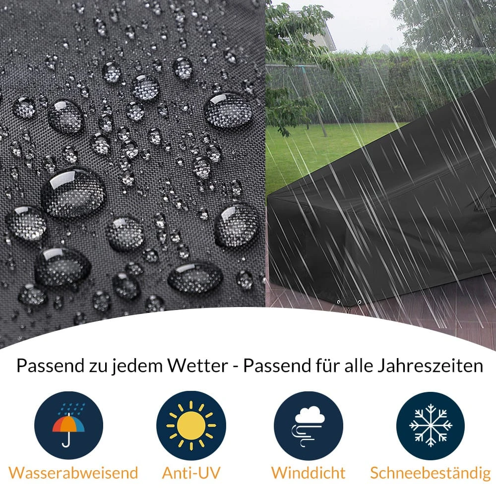 Abdeckung Saunaliege Anthrazit 160/155x60x75/39cm 6 Abdeckung Saunaliege Anthrazit 160/155x60x75/39cm – Bild 6