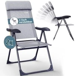 Gartenstuhl 2er-Set Grau Meliert Alu Klappbar -GartenMeister Verkäufe 880502584d02da9a60b86208f6bfd793 01 109584 on fs m amz high de 1