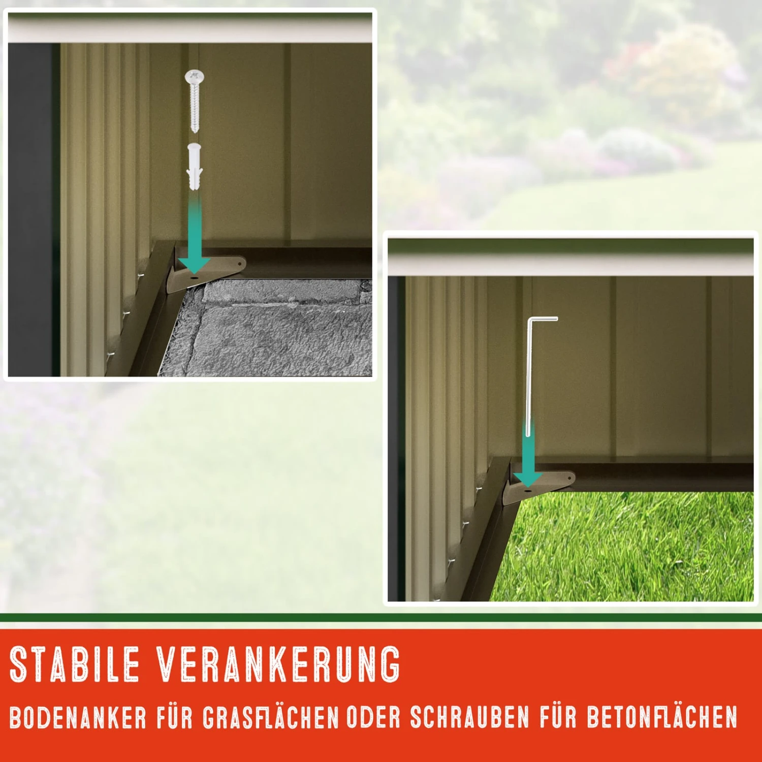 Mähroboter Garage Anthrazit Metall 86x100x63cm 7 Mähroboter Garage Anthrazit Metall 86x100x63cm – Bild 7