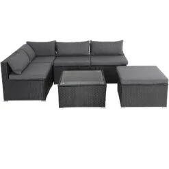 Polyrattan Ecklounge Schwarz/Anthrazit Dicke Rückenpolster -GartenMeister Verkäufe 88cd71d6022b996b408b3f1b4b576b9e de 995174d 8 1