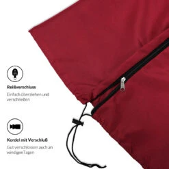 Abdeckung Ampelschirm Sonnenschirm Rot 3m -GartenMeister Verkäufe 89296307416e6ce81c1a82aa750bbb77 de 102711d 6 1