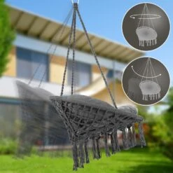 Hängesessel Anthrazit 80x60x140cm -GartenMeister Verkäufe 899c60f361924b761ef7657bd87250a9 de 109255d 13 1 1