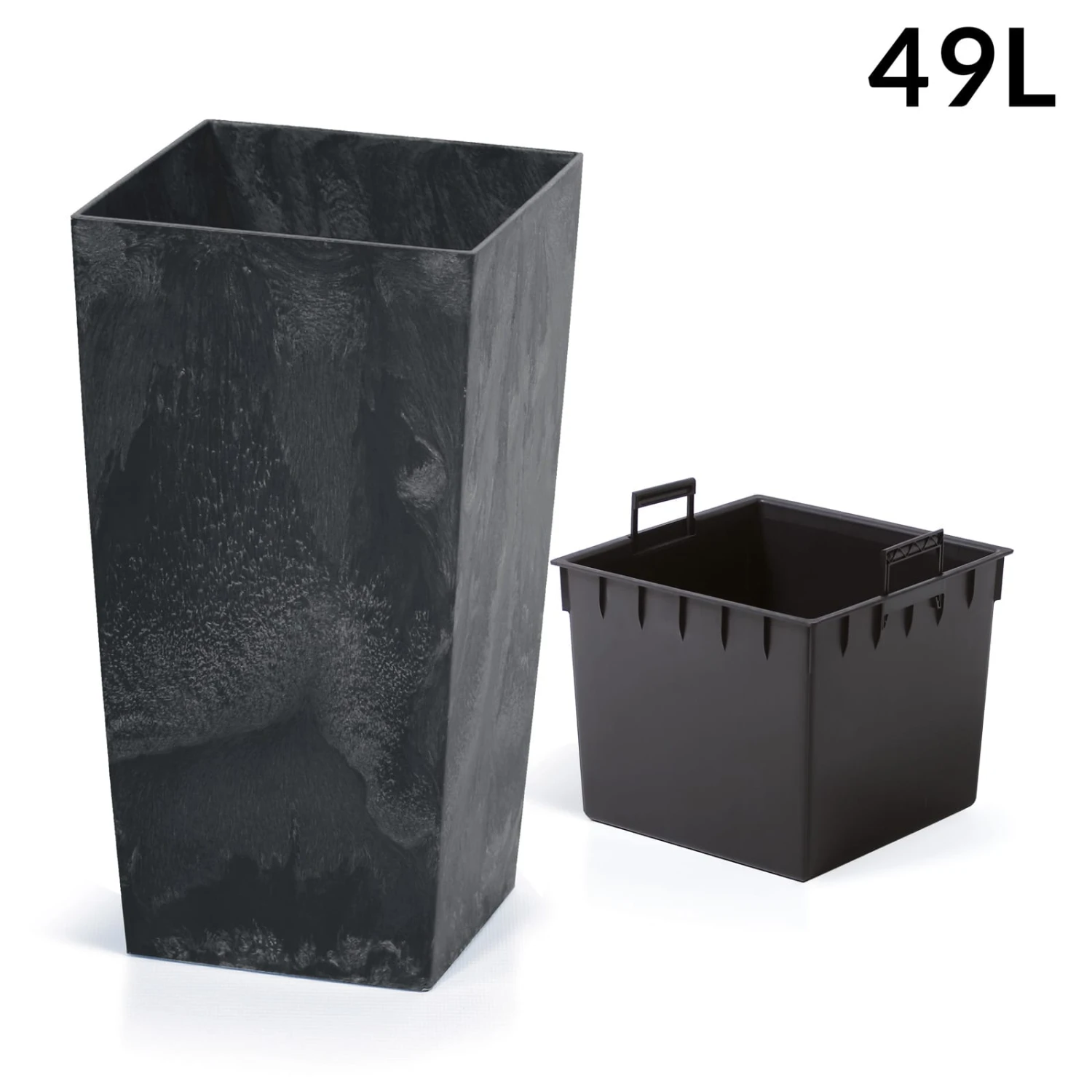 Blumentopf Betonoptik Anthrazit 49L 4 Blumentopf Betonoptik Anthrazit 49L – Bild 4