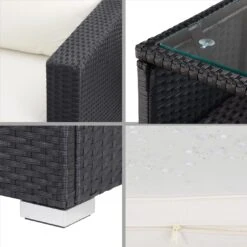 Polyrattan Ecklounge Schwarz/Creme Dicke Rückenpolster -GartenMeister Verkäufe 8b43830eb448c312a5e16ab7ec63e30c de 995176d 6 1