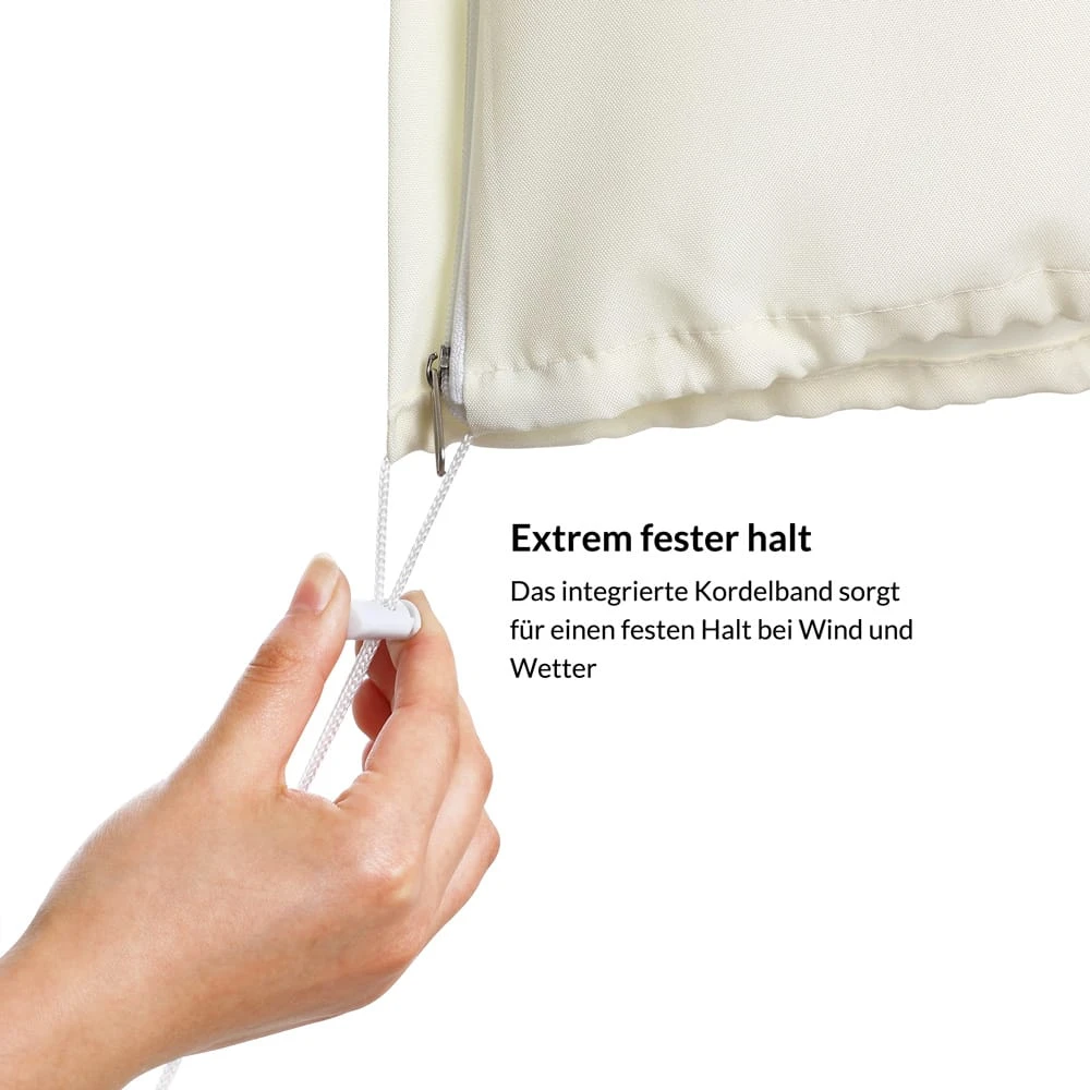 Abdeckung Ampelschirm Beige 3m Reißverschluss 11 Abdeckung Ampelschirm Beige 3m Reißverschluss – Bild 11