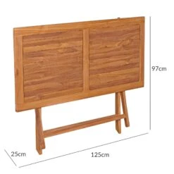 Gartentisch Bari Teakholz 125x60x75cm Klappbar -GartenMeister Verkäufe 903c94e2d62315718c1ef38187a912e1 de 994931d 10 1