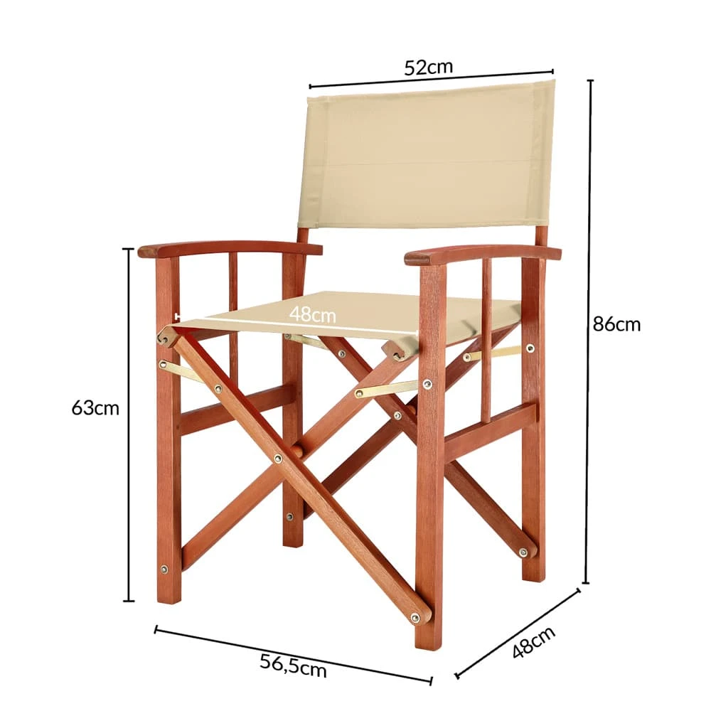 Regiestuhl Cannes Rot Eukalyptus FSC®-zertifiziert 3 Regiestuhl Cannes Rot Eukalyptus FSC®-zertifiziert – Bild 3
