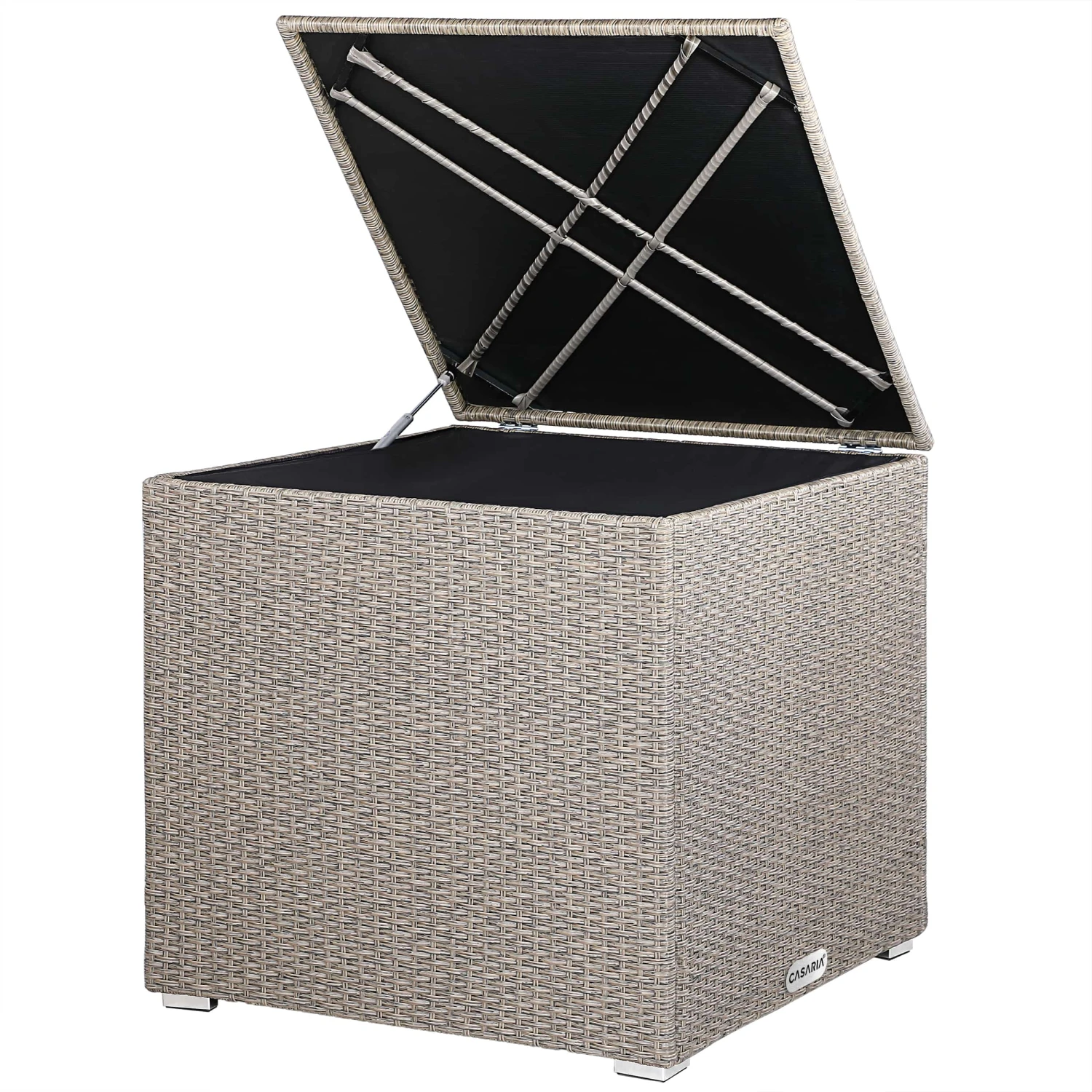Polyrattan Auflagenbox Creme 318L 1 Polyrattan Auflagenbox Creme 318L