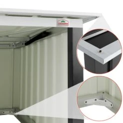 Mähroboter Garage Anthrazit Metall 89x90x54cm -GartenMeister Verkäufe 93a39a880aa5213ffd0fe22643c46383 de 109176d 2 1