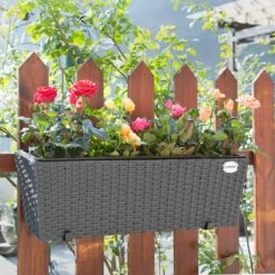 Polyrattan Blumenkasten 4er-Set Schwarz -GartenMeister Verkäufe 957c9ae72a0ee0345319e5bd2e13cafc de 108062g