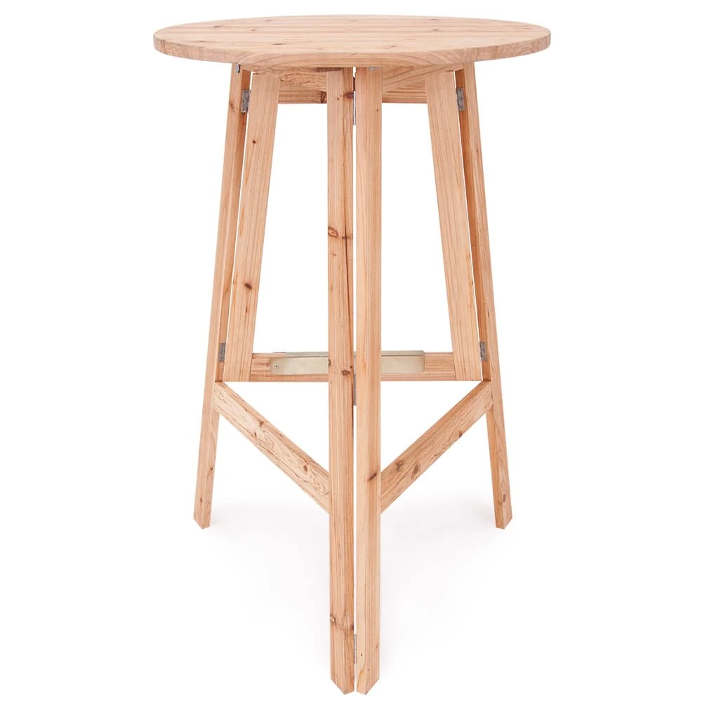 Stehtisch Massivholz Ø80cm Klappbar 2 Stehtisch Massivholz Ø80cm Klappbar – Bild 2
