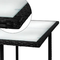 Polyrattan Garten-Sitzgruppe 9-tlg. Schwarz/Creme -GartenMeister Verkäufe 96ff8a6b8f2b67fa596900661f7f47de de 102279d 5