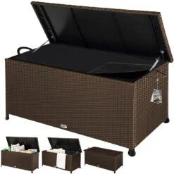 Polyrattan Auflagenbox Braun 122x56x61cm Rollen -GartenMeister Verkäufe 970a2bf5e5386d130e16fcc9772c89b2 a de 103761g