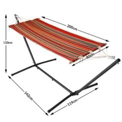 Hängematte Mit Metallgestell 200 X 80cm - Rot -GartenMeister Verkäufe 97161240ccd1bab398c5fd445b4fe356 de 106996d 7 1