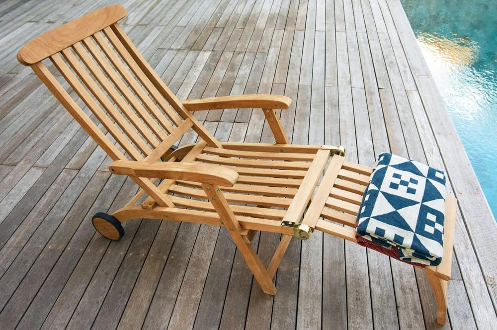 Sonnenliege Sunrise Teakholz 150x56x77/95cm 4 Sonnenliege Sunrise Teakholz 150x56x77/95cm – Bild 4