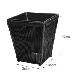 Blumenkasten Acapulco 2er-Set Schwarz 36x36x40cm -GartenMeister Verkäufe 975dfd2743188044ef9c14f2b20cac1d de 108061d 5 1