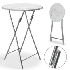 Stehtisch Weiß Marmoroptik Ø60cm Klappbar -GartenMeister Verkäufe 98ac72d05bf7079d500ada830e591ed6 de 107835d 13 1