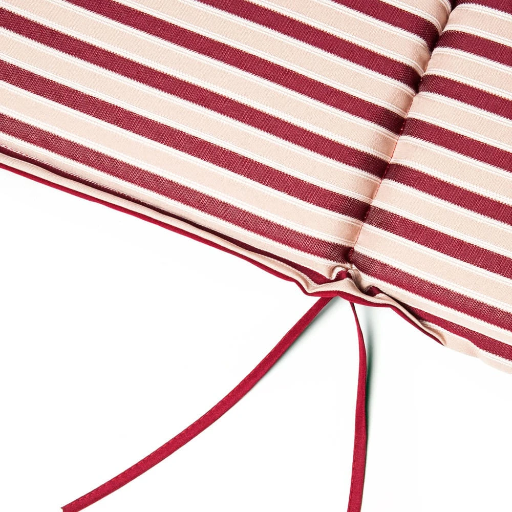 Auflage 6er-Set Vanamo Rot/Weiß Gestreift 120x45x5cm 2 Auflage 6er-Set Vanamo Rot/Weiß Gestreift 120x45x5cm – Bild 2