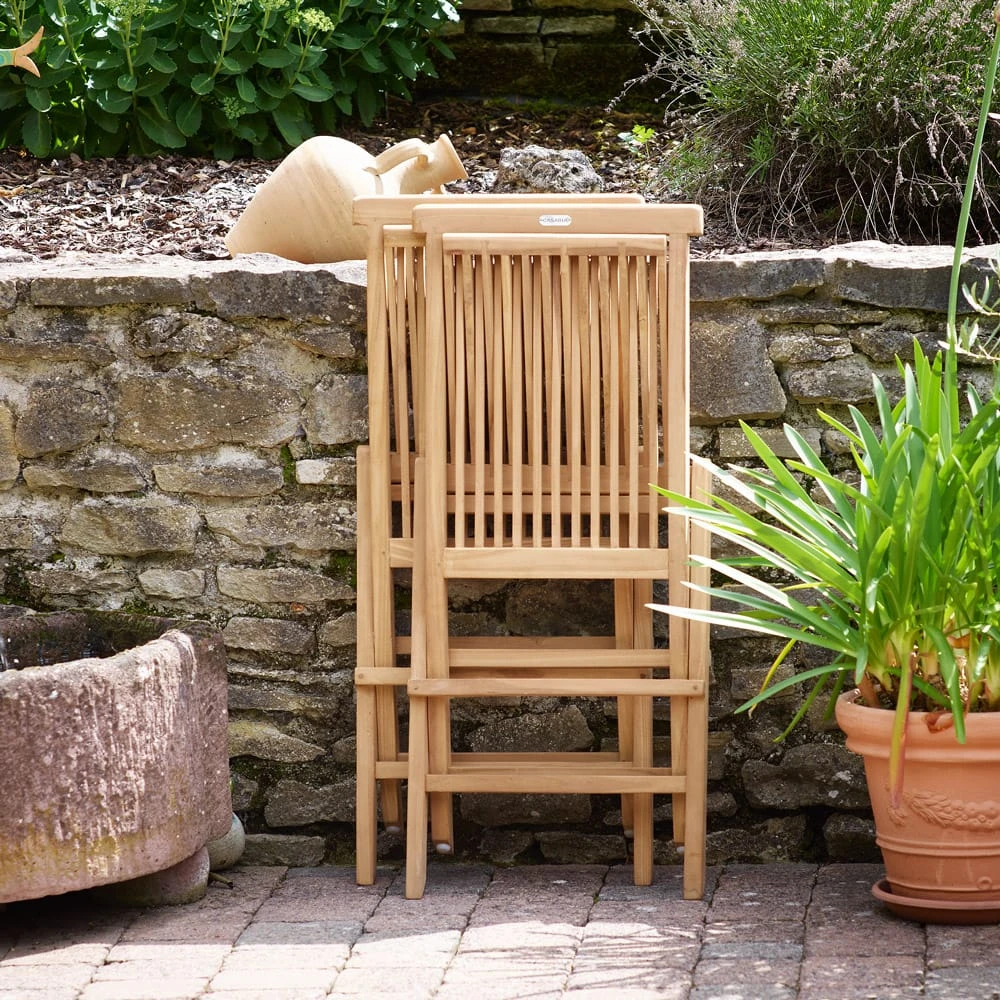 Gartenstuhl Cantaria 2er-Set Teakholz Klappbar 18 Gartenstuhl Cantaria 2er-Set Teakholz Klappbar – Bild 18