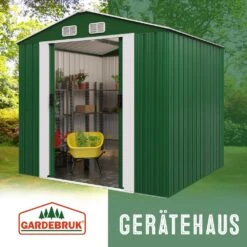 Geräteschuppen Grün Metall 196x132x188cm -GartenMeister Verkäufe 99b4814a7ea2b4dc1d4cfd7b1e9e9f4a de 990739d 15 1