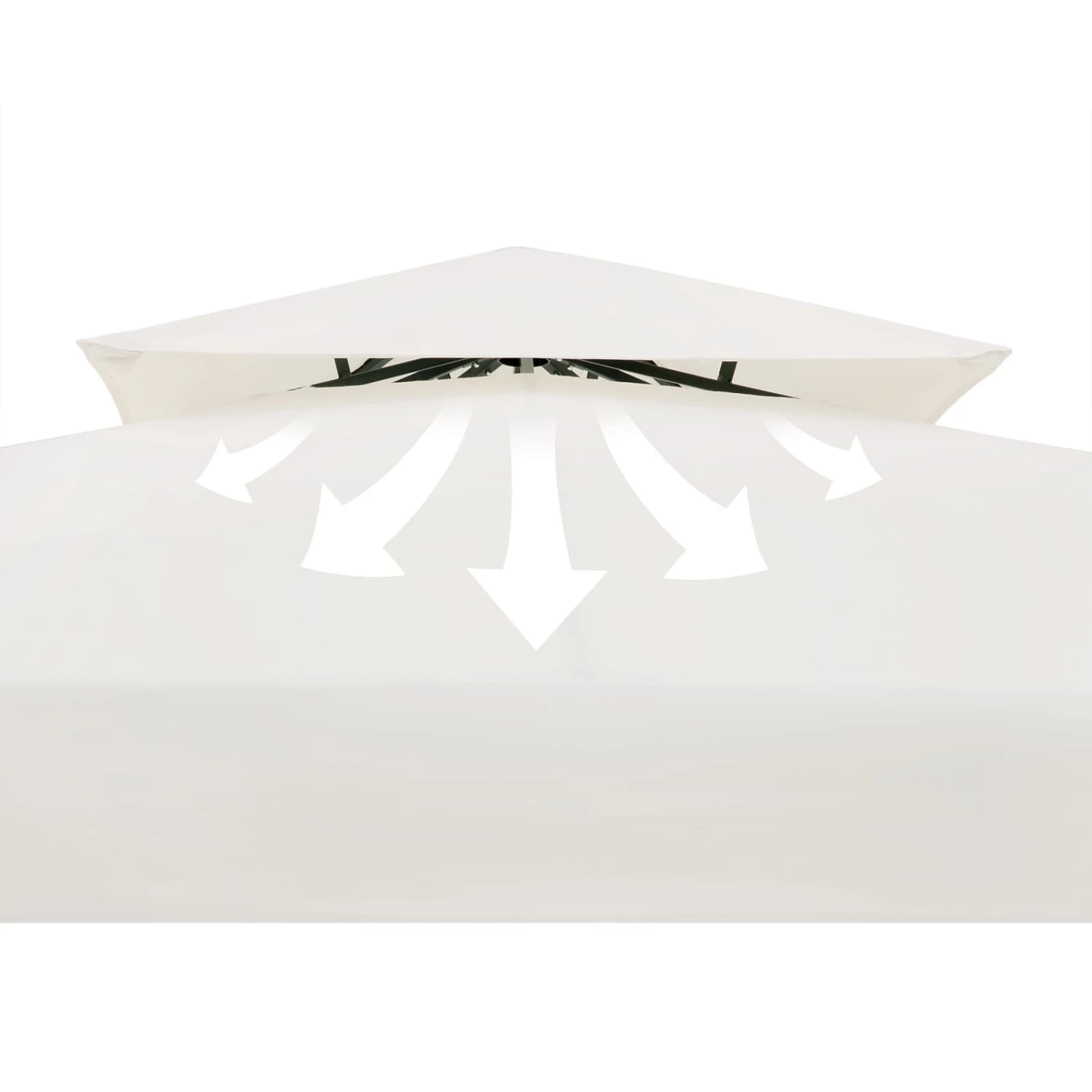 Pavillon Lorca Creme 3x3m 3 Pavillon Lorca Creme 3x3m – Bild 3