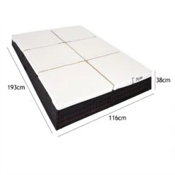 Polyrattan Sonnenliege Braun/Creme 196x116x38cm -GartenMeister Verkäufe 9b5e4d0321bae996706f4ed0b0bbd669 de 992873d 2