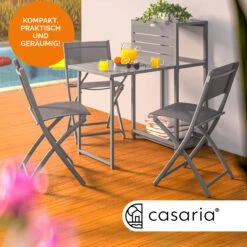 Sitzgruppe Garten 4-tlg. Grau Metall Klappbar 14 Sitzgruppe Garten 4-tlg. Grau Metall Klappbar -GartenMeister Verkäufe 9ce90381214663edea68e9f53292555f 02 109686 on amb amz high de 1