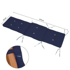 Auflage Sunlounger Blau 196x55x5cm -GartenMeister Verkäufe 9d6a0b19f96e18e5622a5fc1c69e515d de 101133d 5
