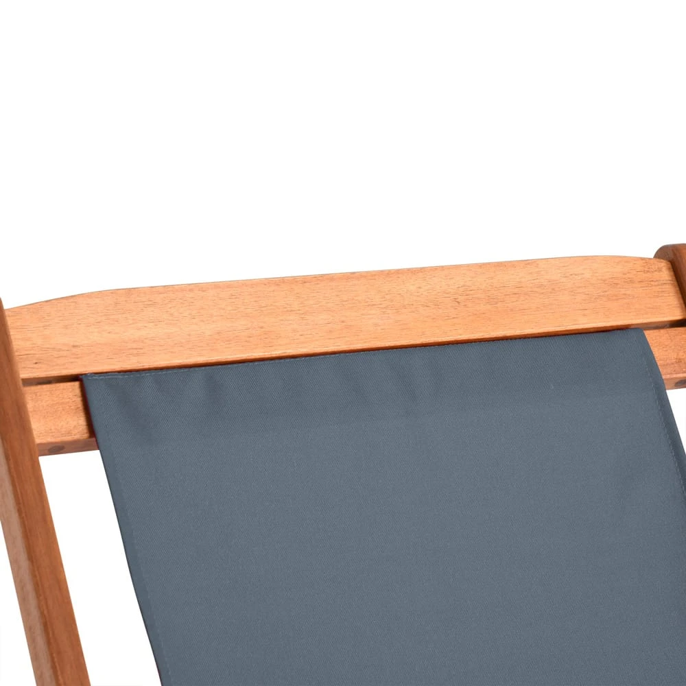 Sonnenliege Anthrazit Akazienholz 94x60x94cm 6 Sonnenliege Anthrazit Akazienholz 94x60x94cm – Bild 6